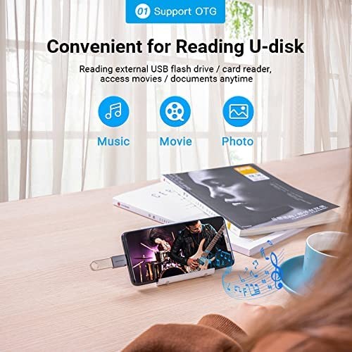 Vention CDQH0 USB-C Male to USB 3.0 Female OTG Adapter Gray Aluminum Alloy Type