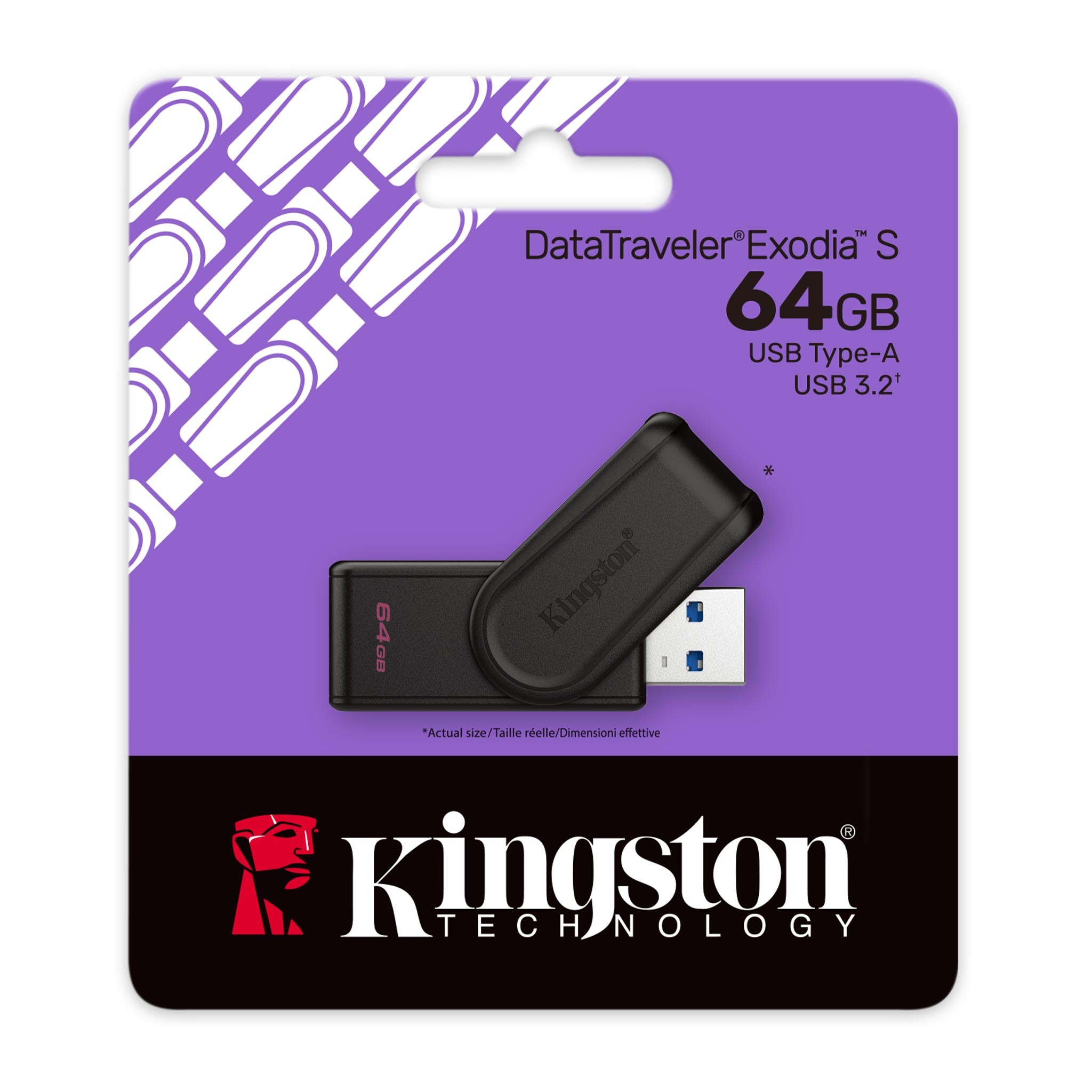 Kingston 64GB USB 3.2 Type-A Gen1 DT Exodia S DTXS/64GB