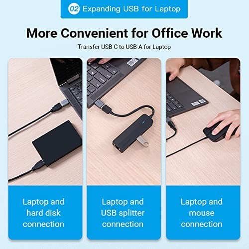 Vention CDQH0 USB-C Male to USB 3.0 Female OTG Adapter Gray Aluminum Alloy Type