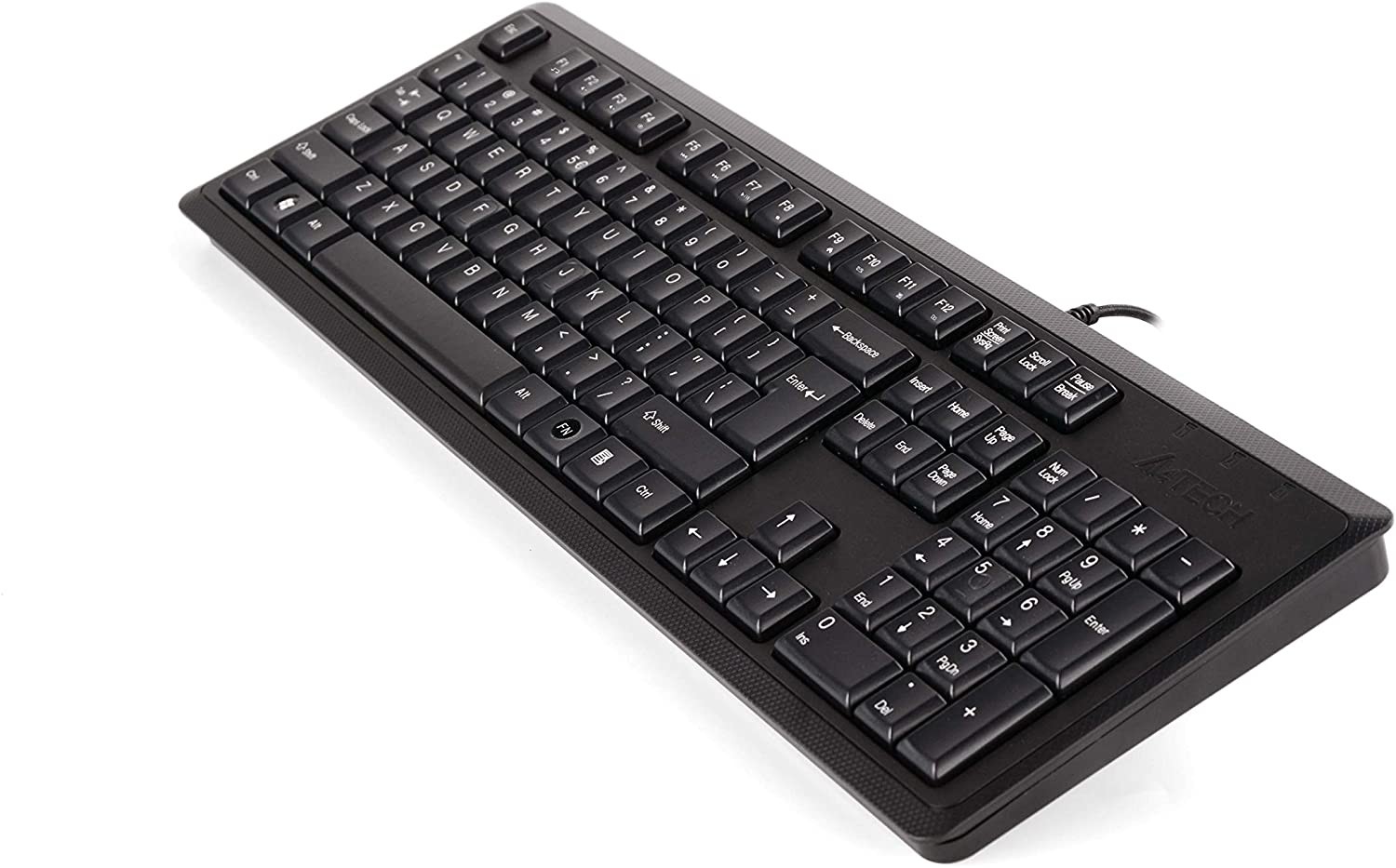 A4Tech KR-92 COMFORT ROUND EDGE KEYBOARD USB BLACK US+RUSSIAN