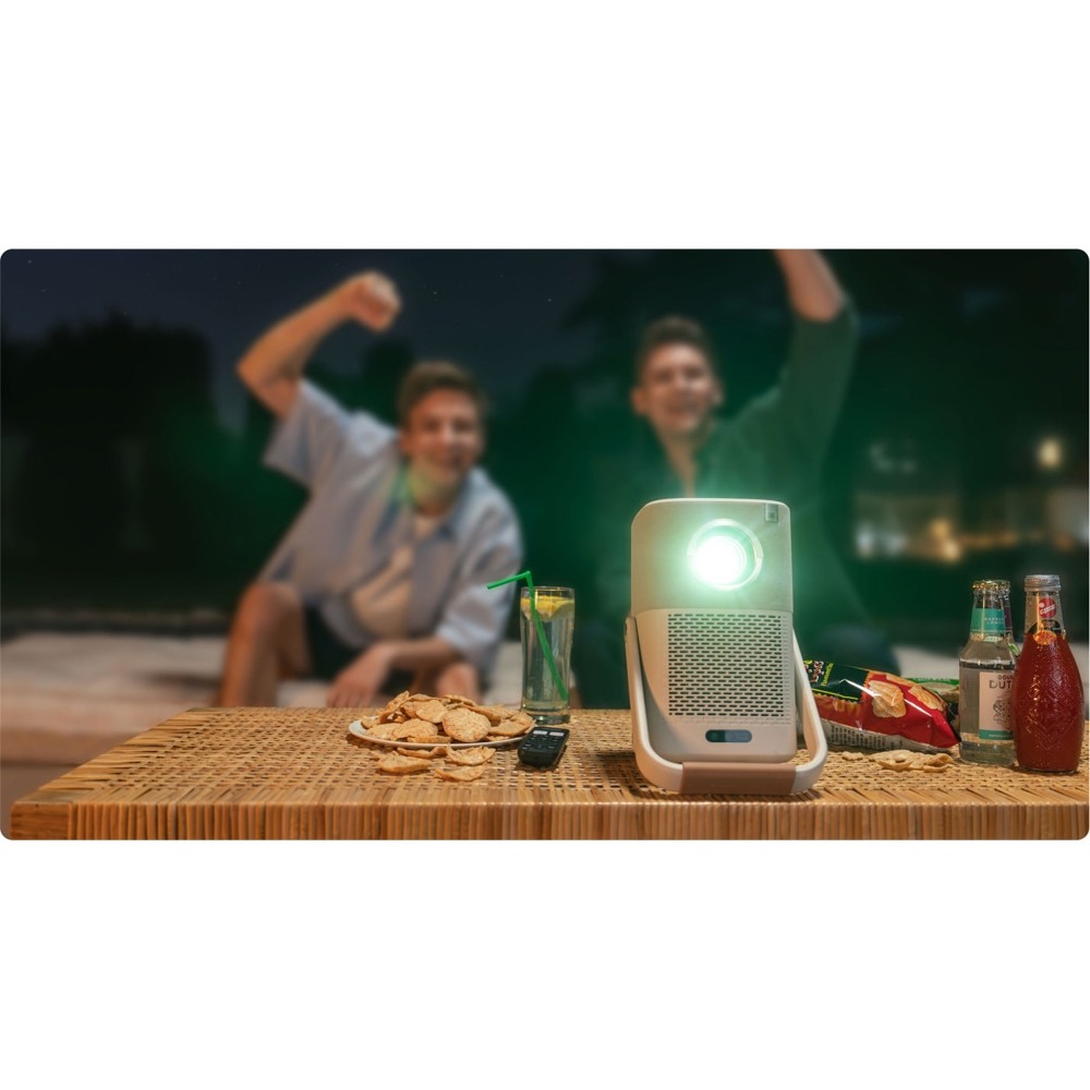 Yaber T2 Plus, LCD Projector, FHD 1920x1080, 450Lm, JBL Speakers, Beige