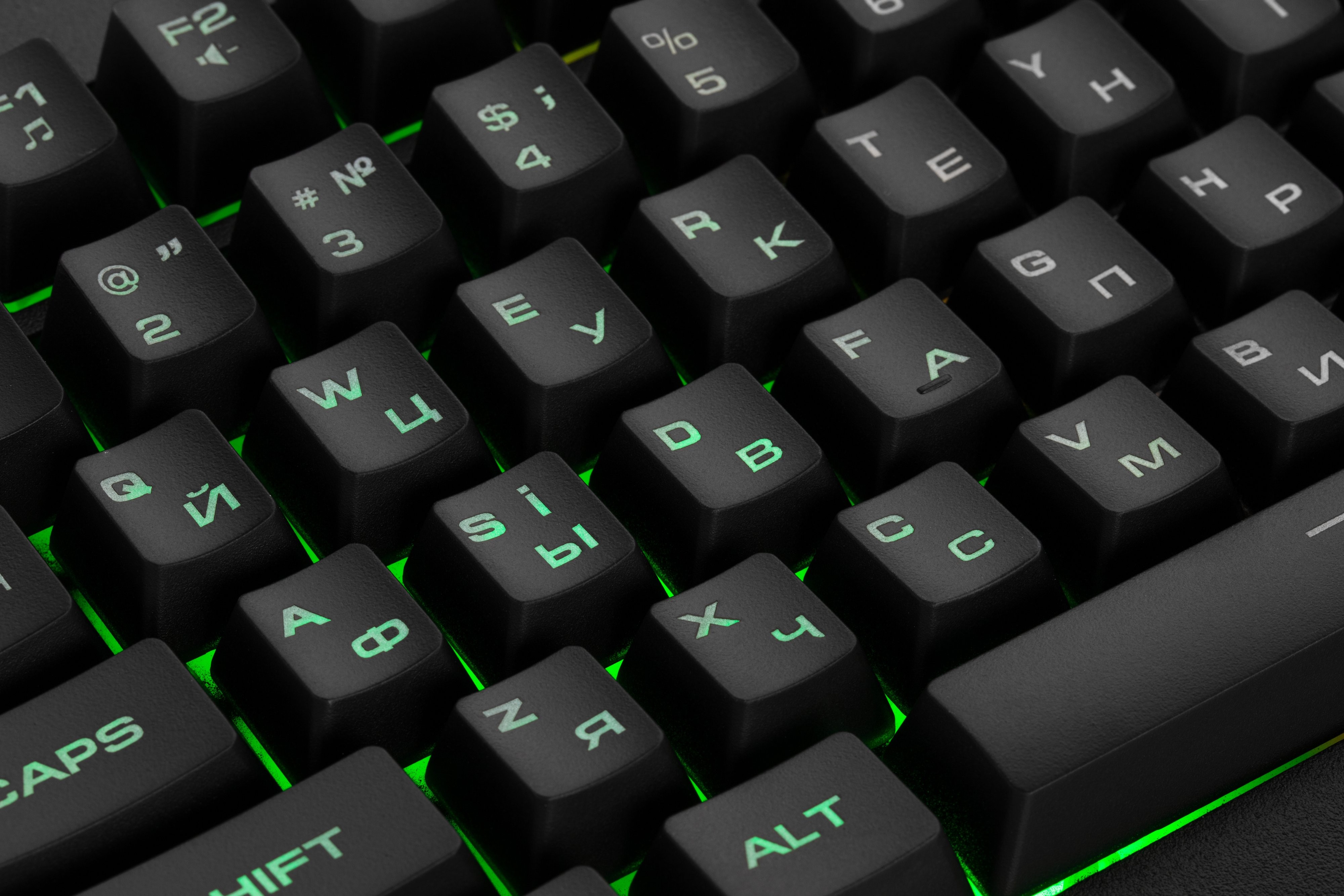 2E GAMING Membrane keyboard KG330 104key, USB-A, EN/UA/RU, LED, black 2E-KG330UBK