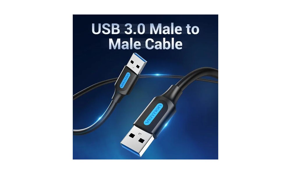 Vention CONBF USB 3.0 A Male to A Male Cable 1M Black PVC Type