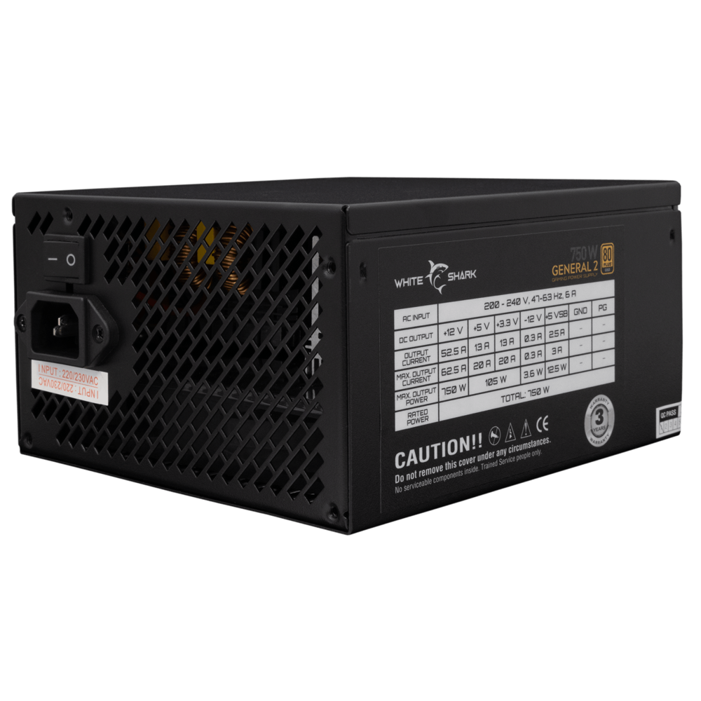 White Shark GPSU-750W GENERAL-2 750W 80+ GOLD Full Modular