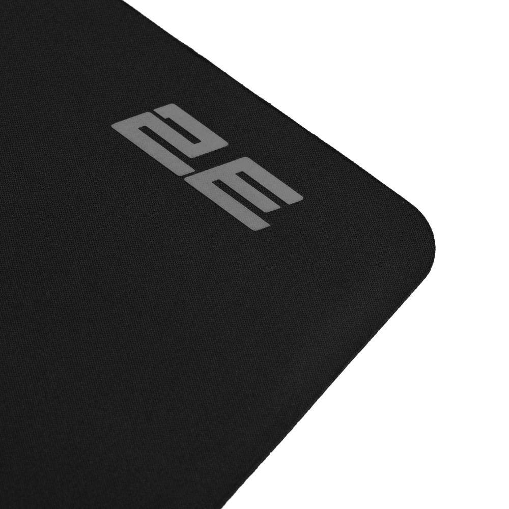 2E Mouse Pad SHINY, M(450x400x2mm), black 2E-PAD-M-SHINY-BLACK