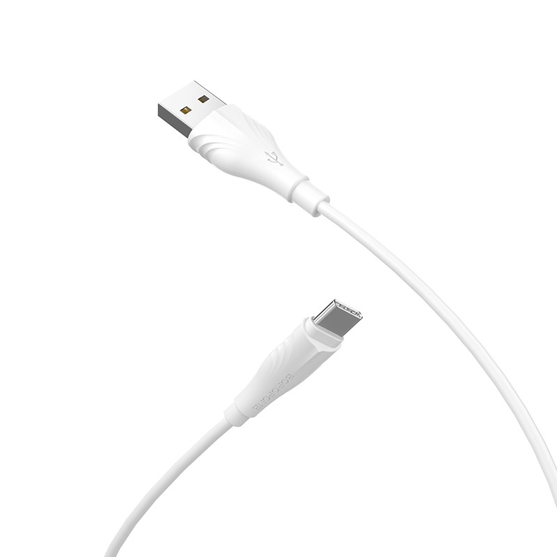Borofone BX18 Optimal charging data cable for Type-C(L=2M) White
