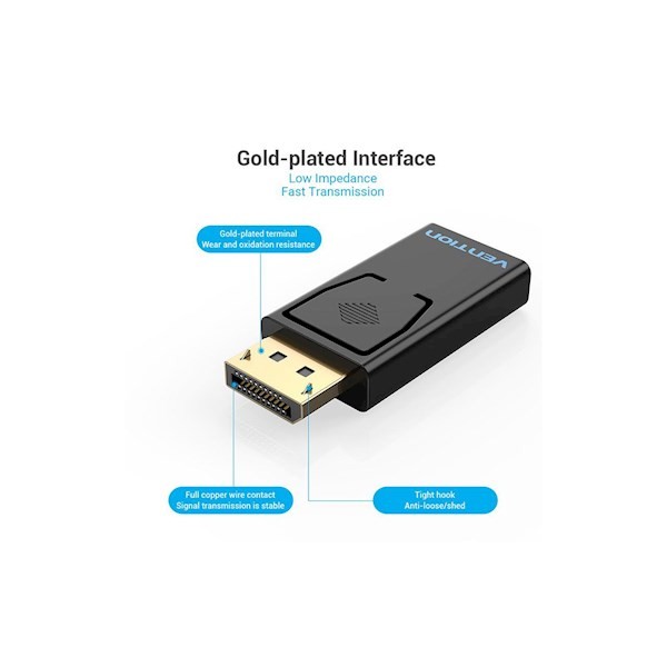 Vention HBKB0 DP To HDMI Adapter