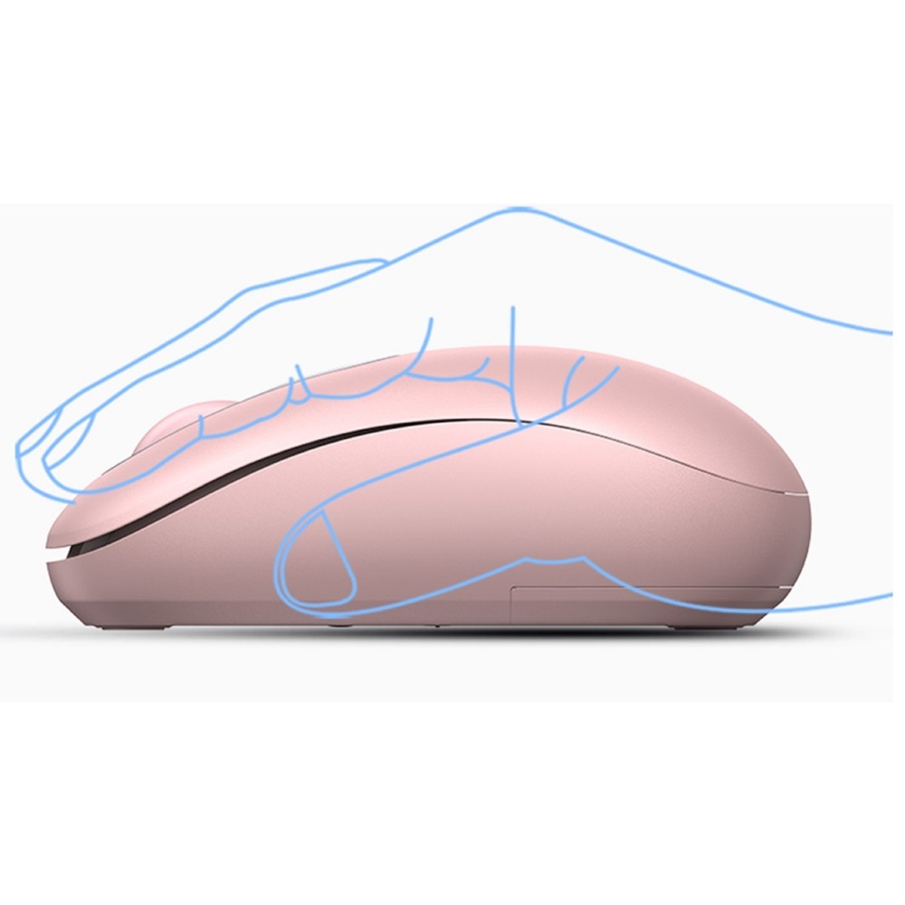 Ugreen MU105 (90686), Wireless, USB, Mouse, Cherry Pink