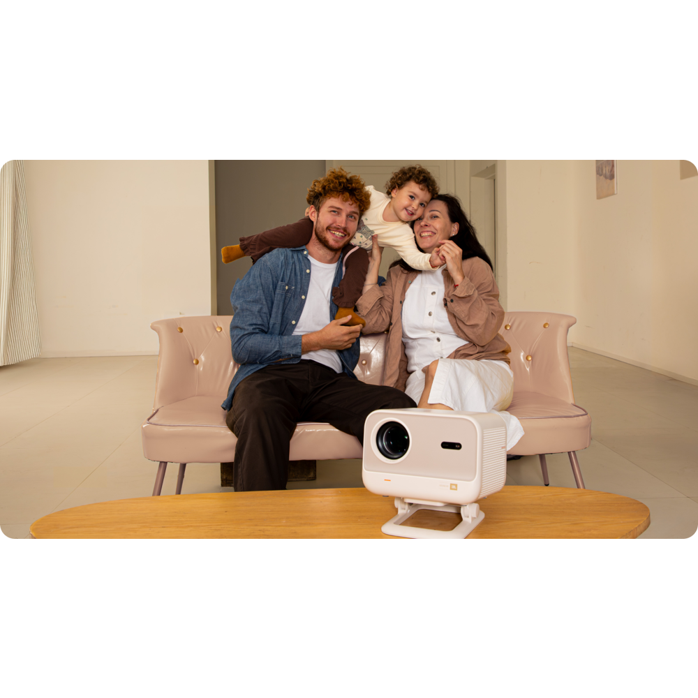 Yaber L2 Plus Home Cinema, LCD Projector, FHD 1920x1080, 700lm, JBL Speakers, White