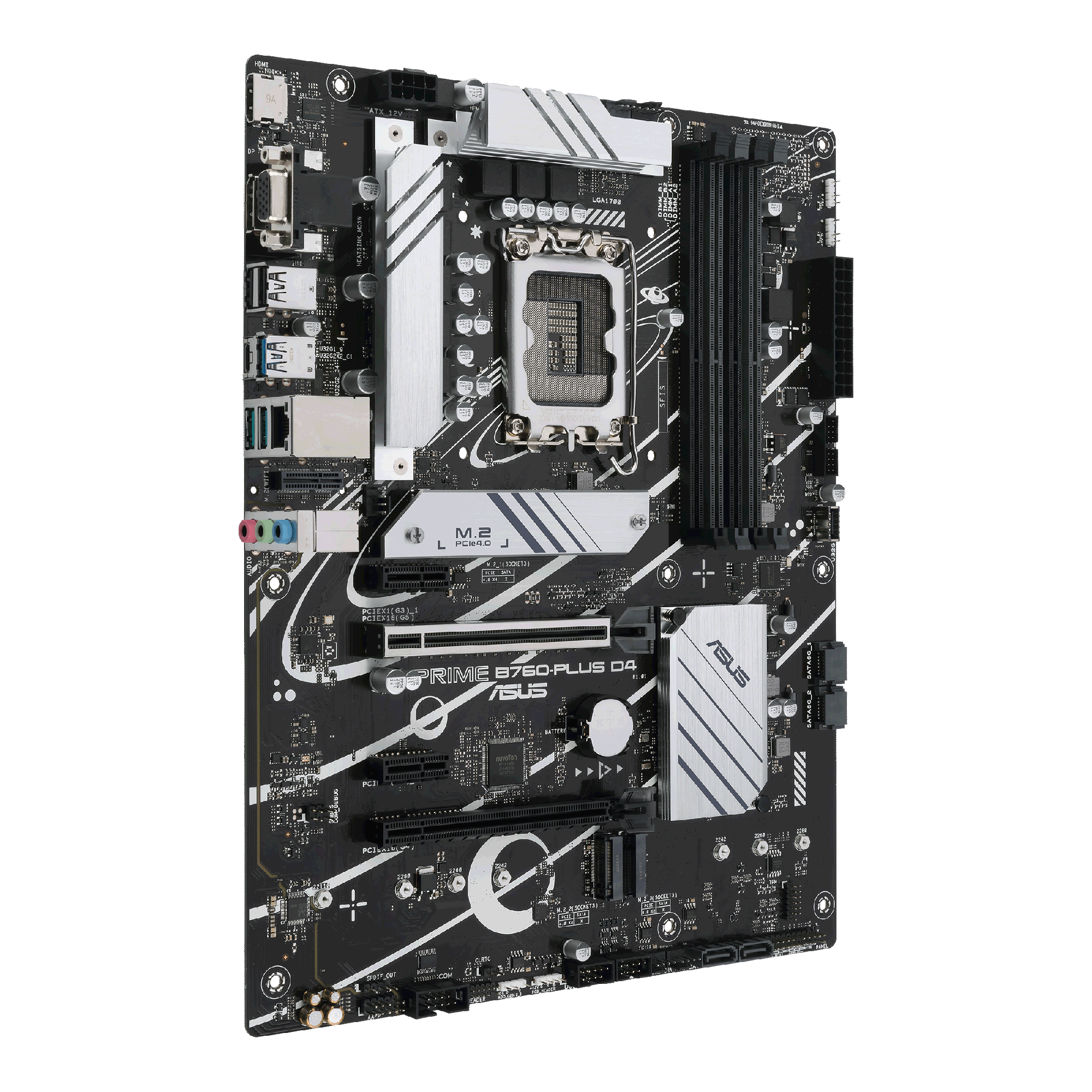 Asus Motherboard PRIME B760-PLUS D4 s1700 B760 4xDDR4 M.2 HDMI D-Sub DP ATX 90MB1CW0-M1EAY0