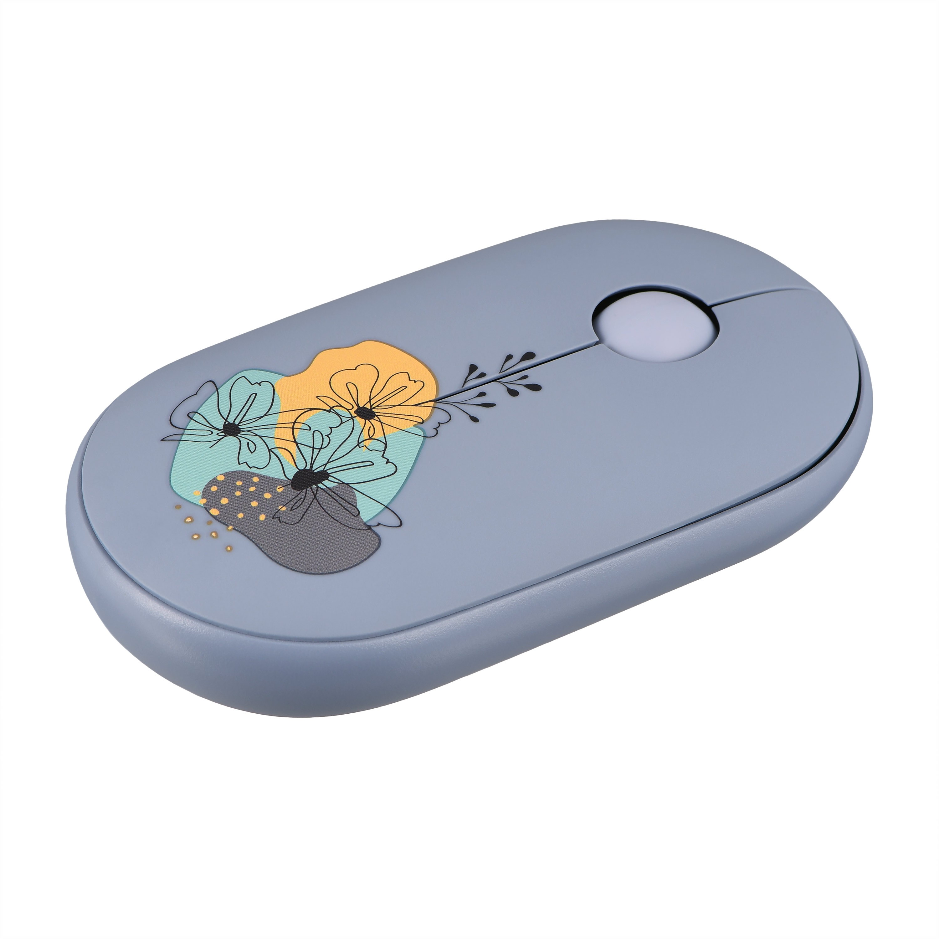 2E Mouse MF300 FLORA:MALLOW Silent WL BT, Blue 2E-MF300WFLORABL