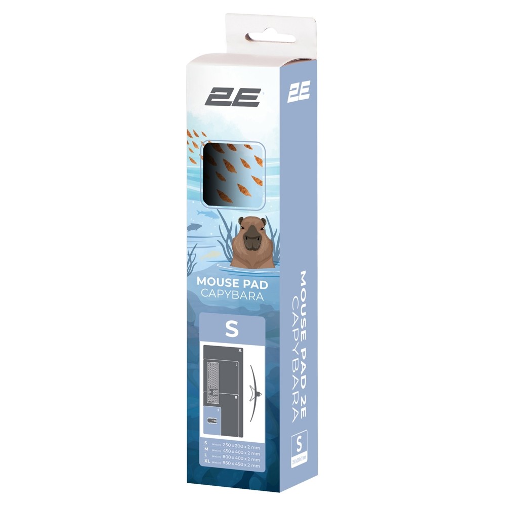 2E Mouse Pad CAPYBARRA, S(250x200x2mm), blue 2E-PAD-S-CAPY-BLUE