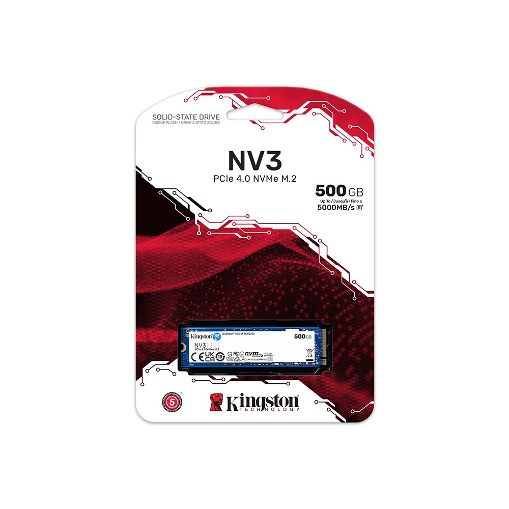Kingston M.2  500GB PCIe 4.0 NV3 SNV3S/500G