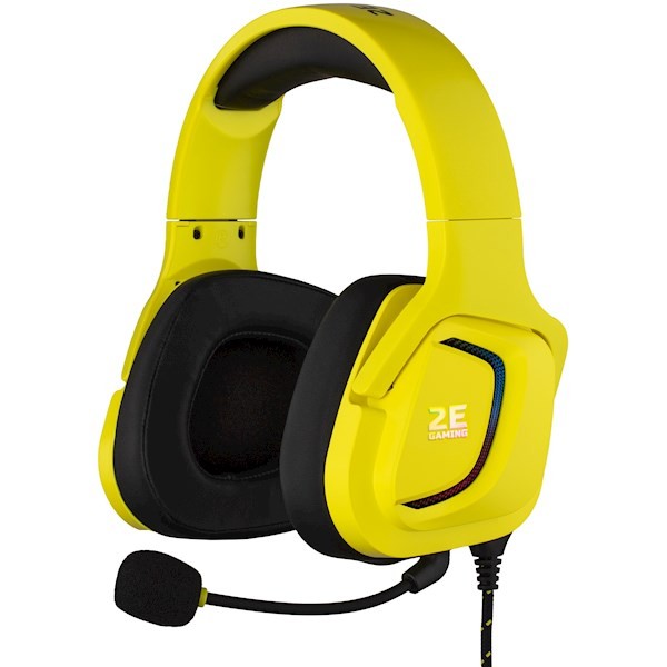 2E GAMING Headset HG340 RGB 3.5mm Yellow 2E-HG340YW