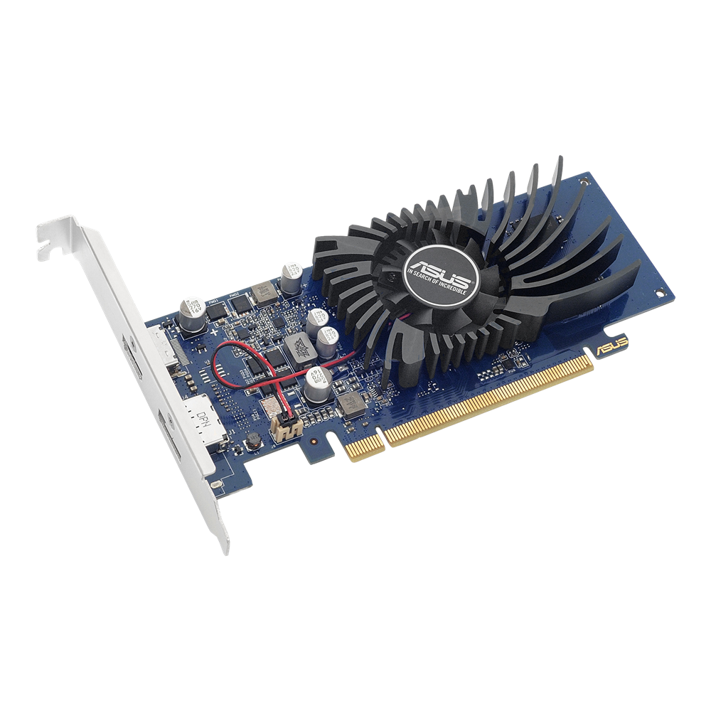 Asus GeForce® GT 1030 2GB GDDR5 low profile Graphics Card for HTPC | 64 bit | GT1030-2G-BRK | 90YV0AT2-M0NA00
