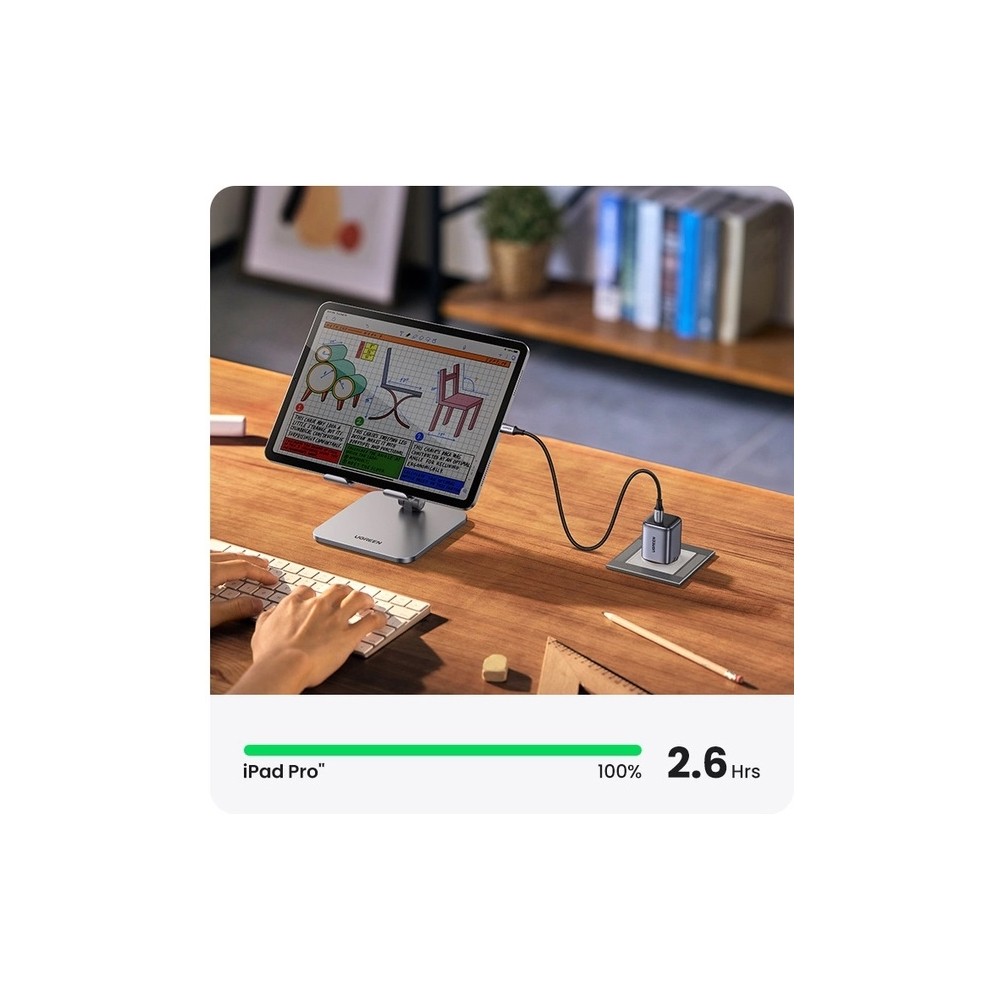 Ugreen CD318 (90664) Nexode Mini, 20W, Single port, USB-C, Type-c, Black