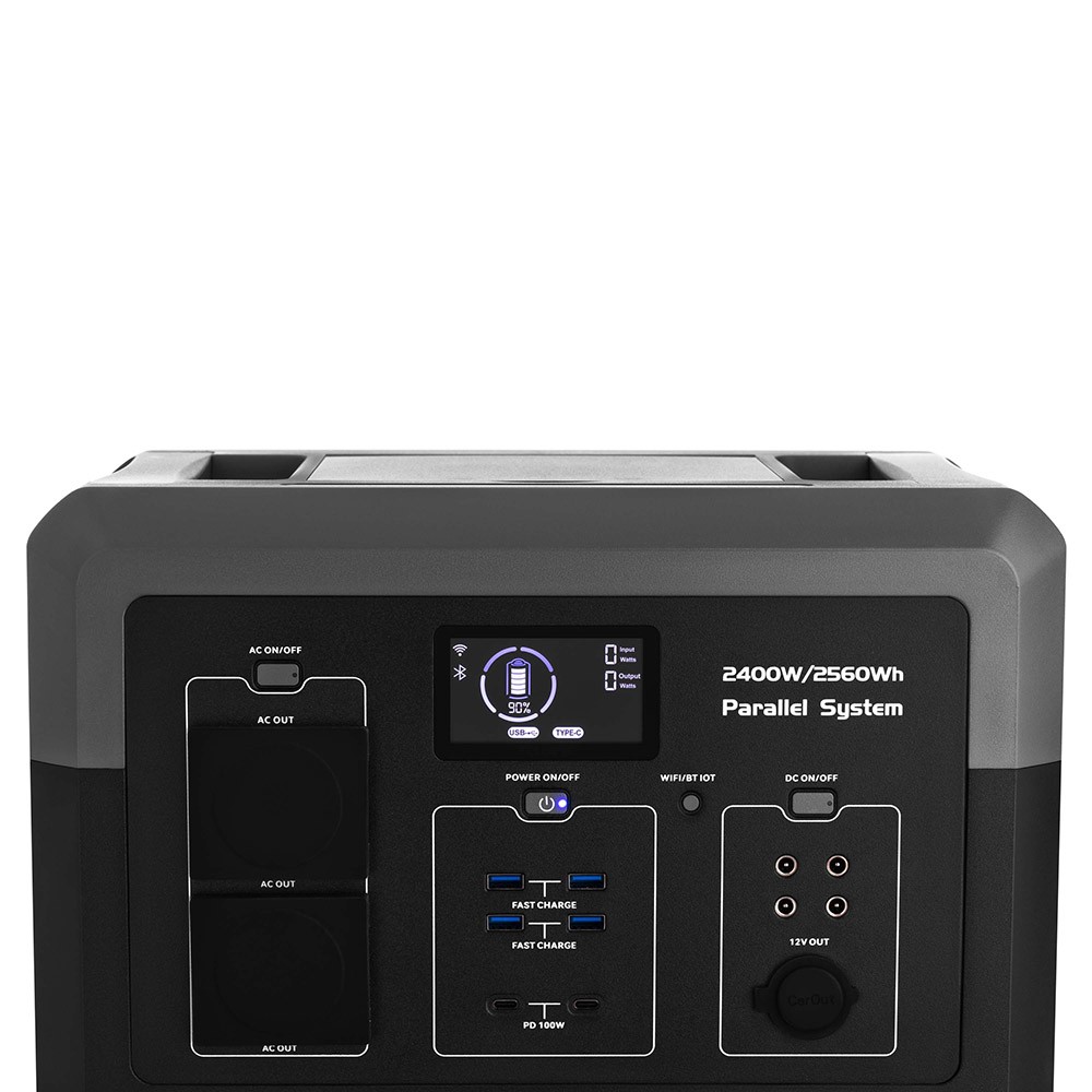 2E Power Station Syayvo 2400W/2560Wh, WiFi/BT, Parallel System, Fast Charging 2E-PPS24256