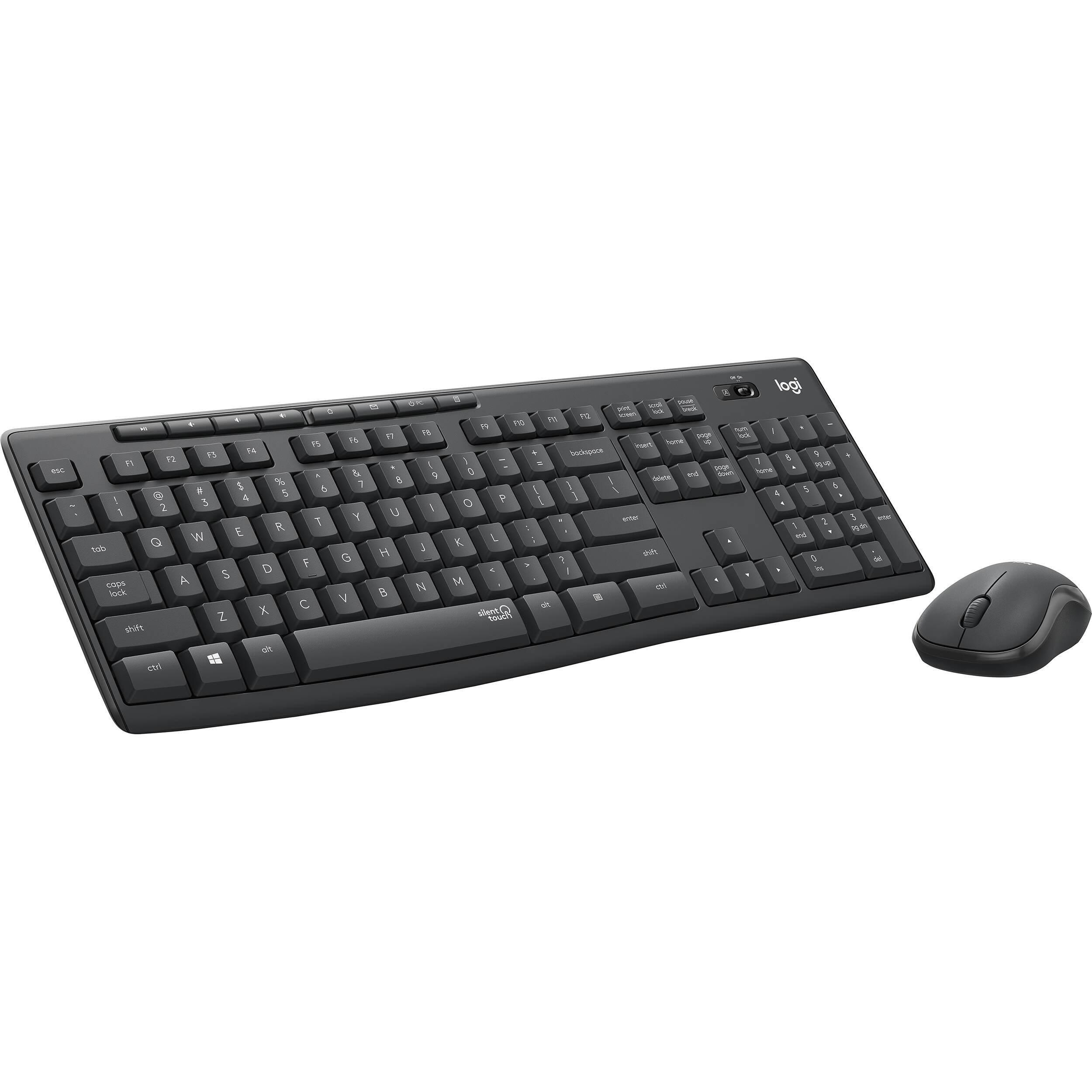 Logitech Wireless Desktop MK 295 Silent Combo Graphite 2.4GHZ Russian Layout ( L920-009807)