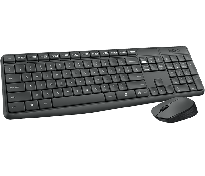 Logitech MK235 WIRELESS KEYBOARD AND MOUSE Russian Layout