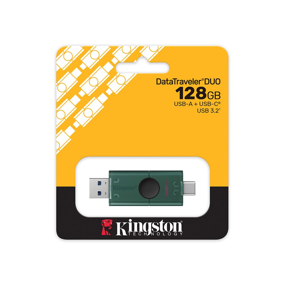 Kingston DataTraveler® Duo - USB Type-A and Type-C - Flash Drive 128GB